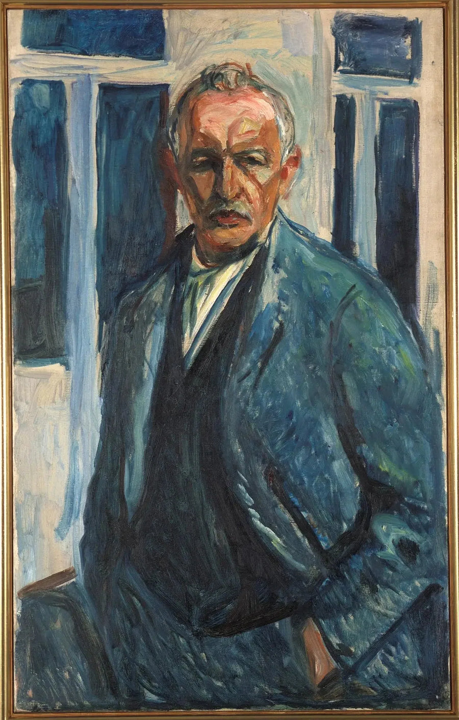 Zelfportret met handen in de zakken - Edvard Munch