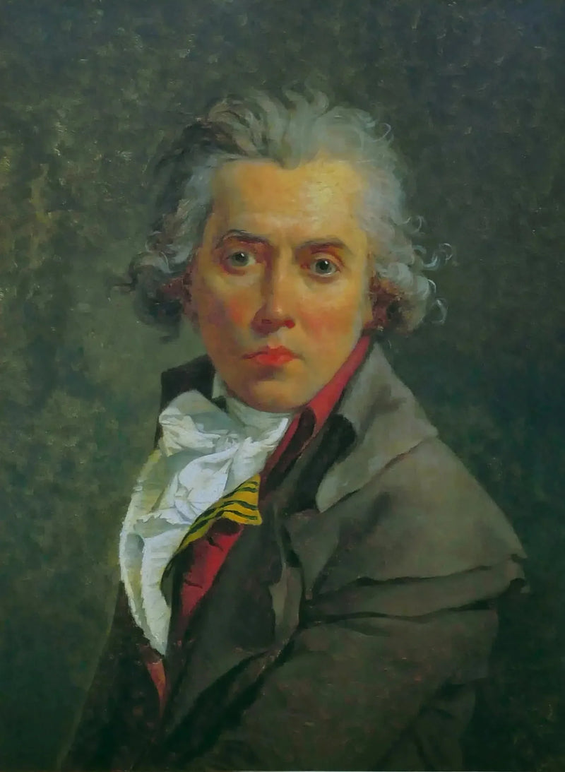 Zelfportret met drie klemmen - Jacques-Louis David