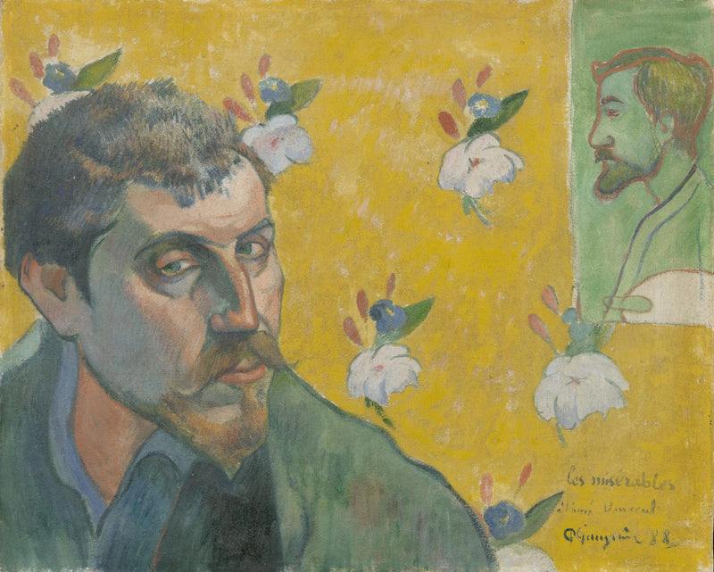 Zelfportret met het portret van Bernard - Paul Gauguin