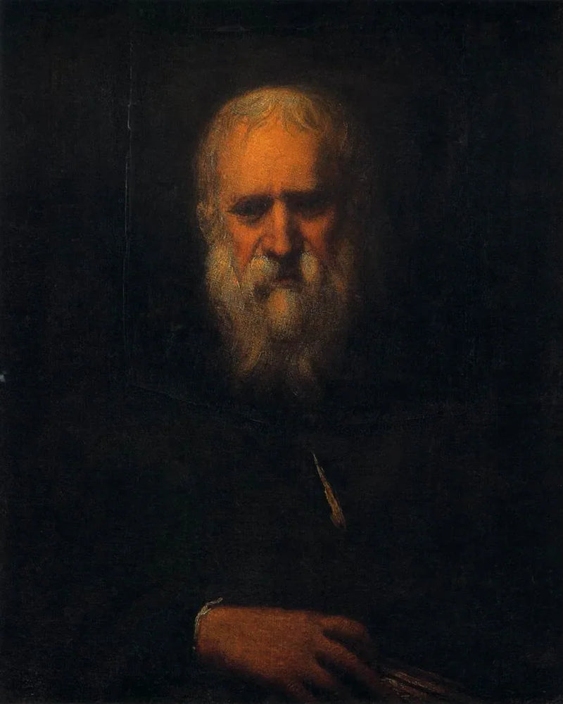 Zelfportret met een boek - Jacopo Tintoretto
