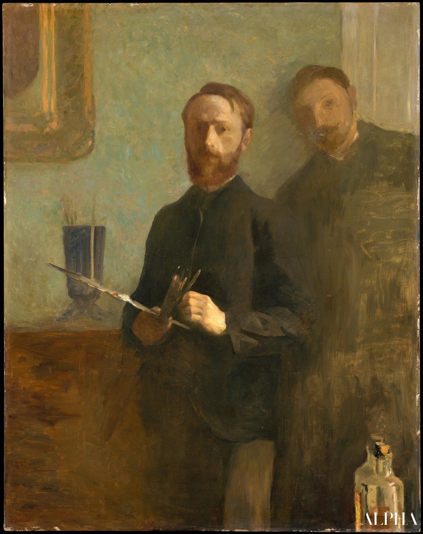Zelfportret met Waroquy - Édouard Vuillard - Reproducties van schilderijen en hoogwaardige schilderijen