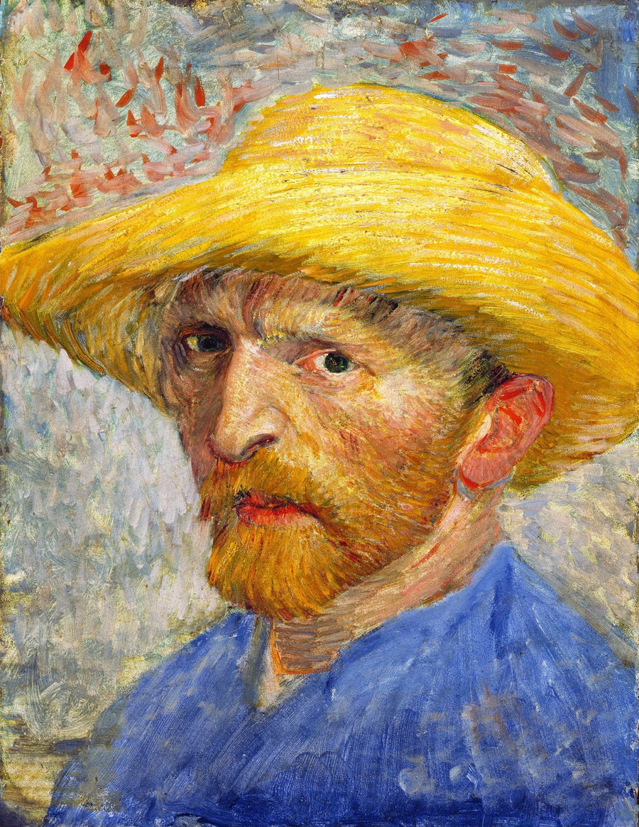 Zelfportret met strohoed - Vincent van Gogh