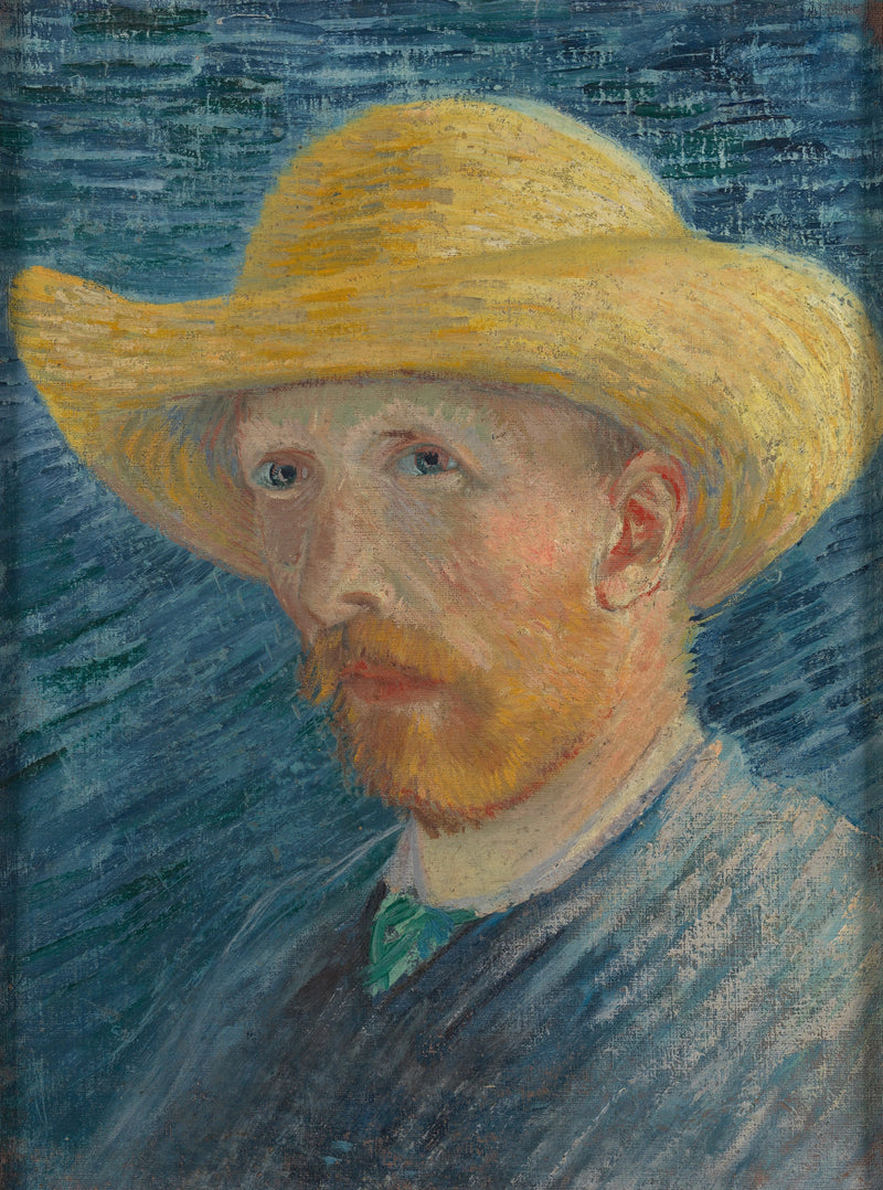 Zelfportret met strohoed - Vincent van Gogh