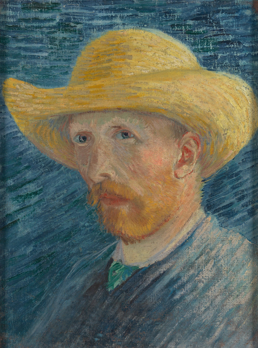 Zelfportret met strohoed - Vincent van Gogh