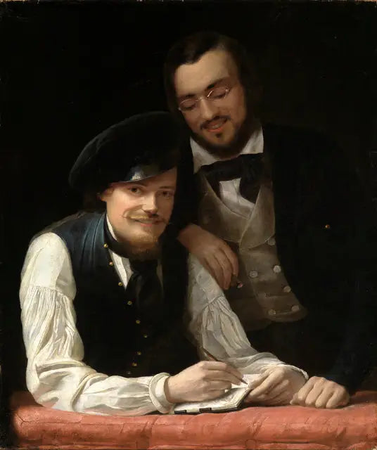 Zelfportret van de kunstenaar met zijn broer - Franz Xaver Winterhalter

Source:
Autoportrait de l'artiste avec son frère - Franz Xaver Winterhalter