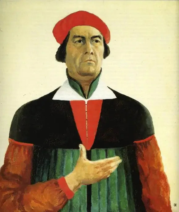 Zelfportret van Malevich uit 1933 - Kazimir Malevich