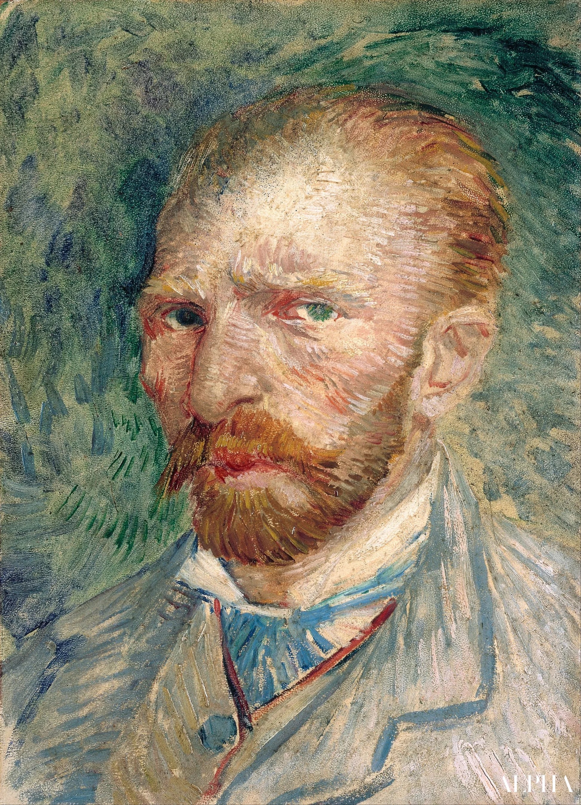 Zelfportret van Vincent Van Gogh - Van Gogh - Reproducties van schilderijen en hoogwaardige schilderijen