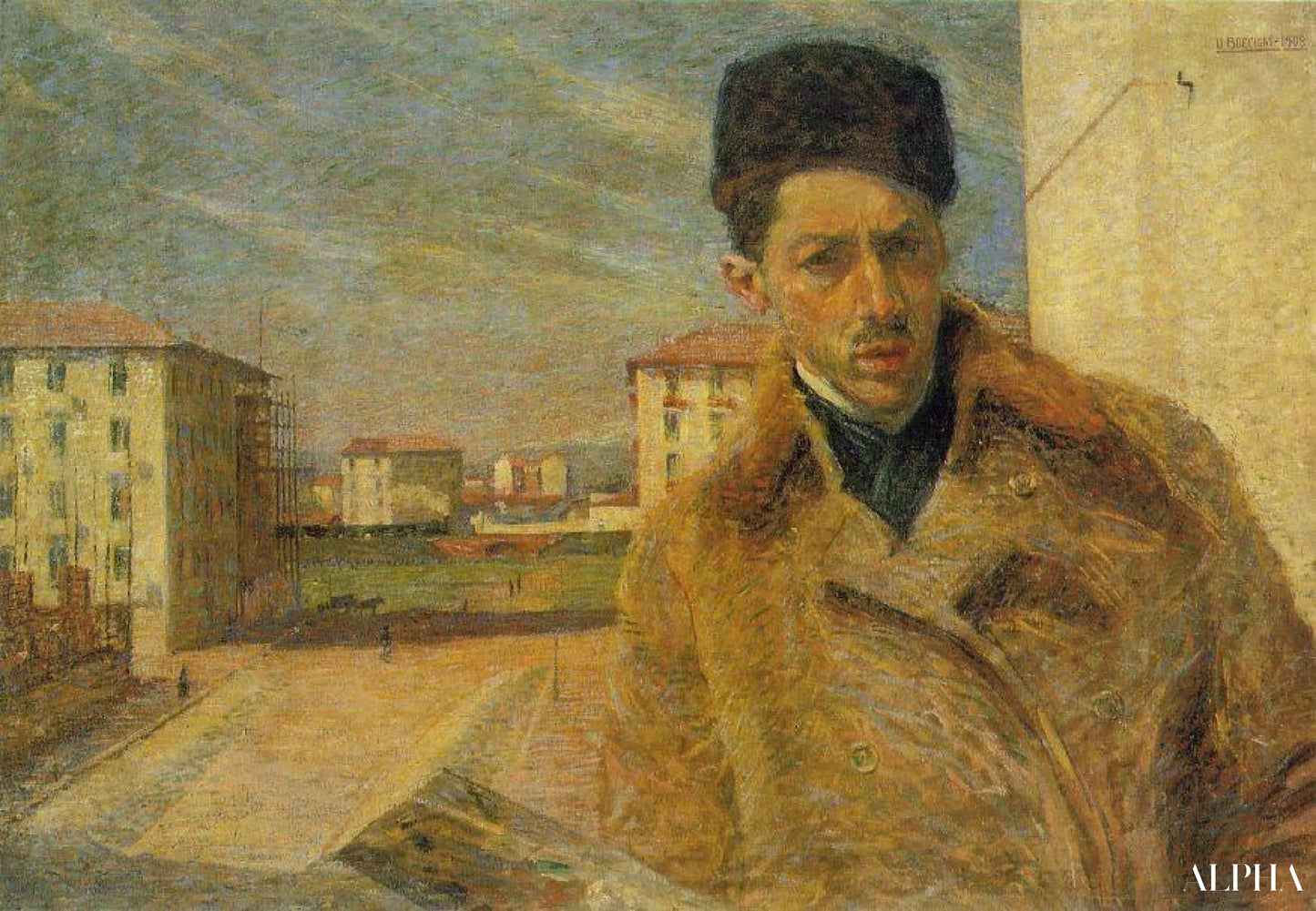 Autoportrait van Umberto Boccioni - Reproducties van schilderijen en hoogwaardige schilderkunst