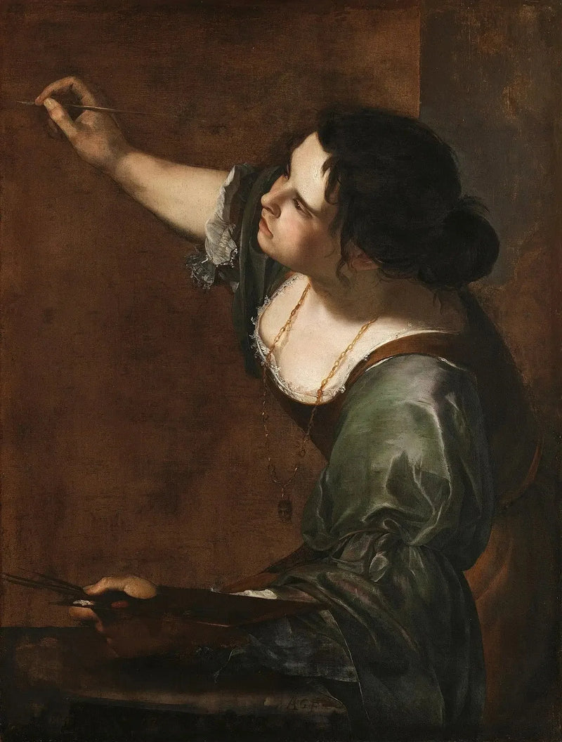 Zelfportret en allegorie van de schilderkunst - Artemisia Gentileschi