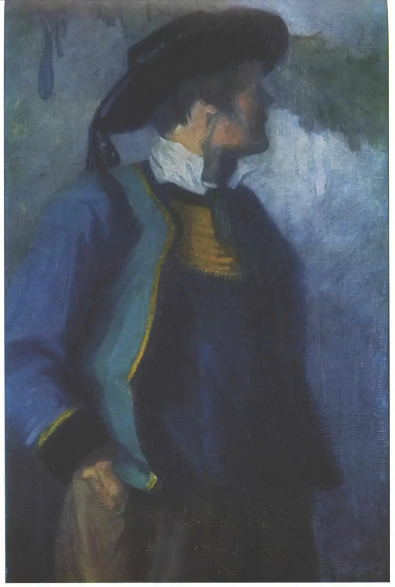 Zelfportret in Bretonse kostuum - Franz Marc