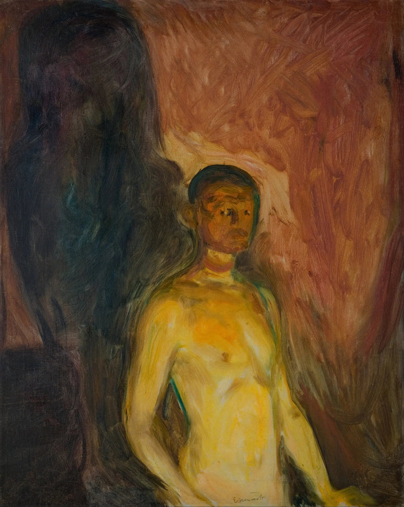 Zelfportret in de hel - Edvard Munch
