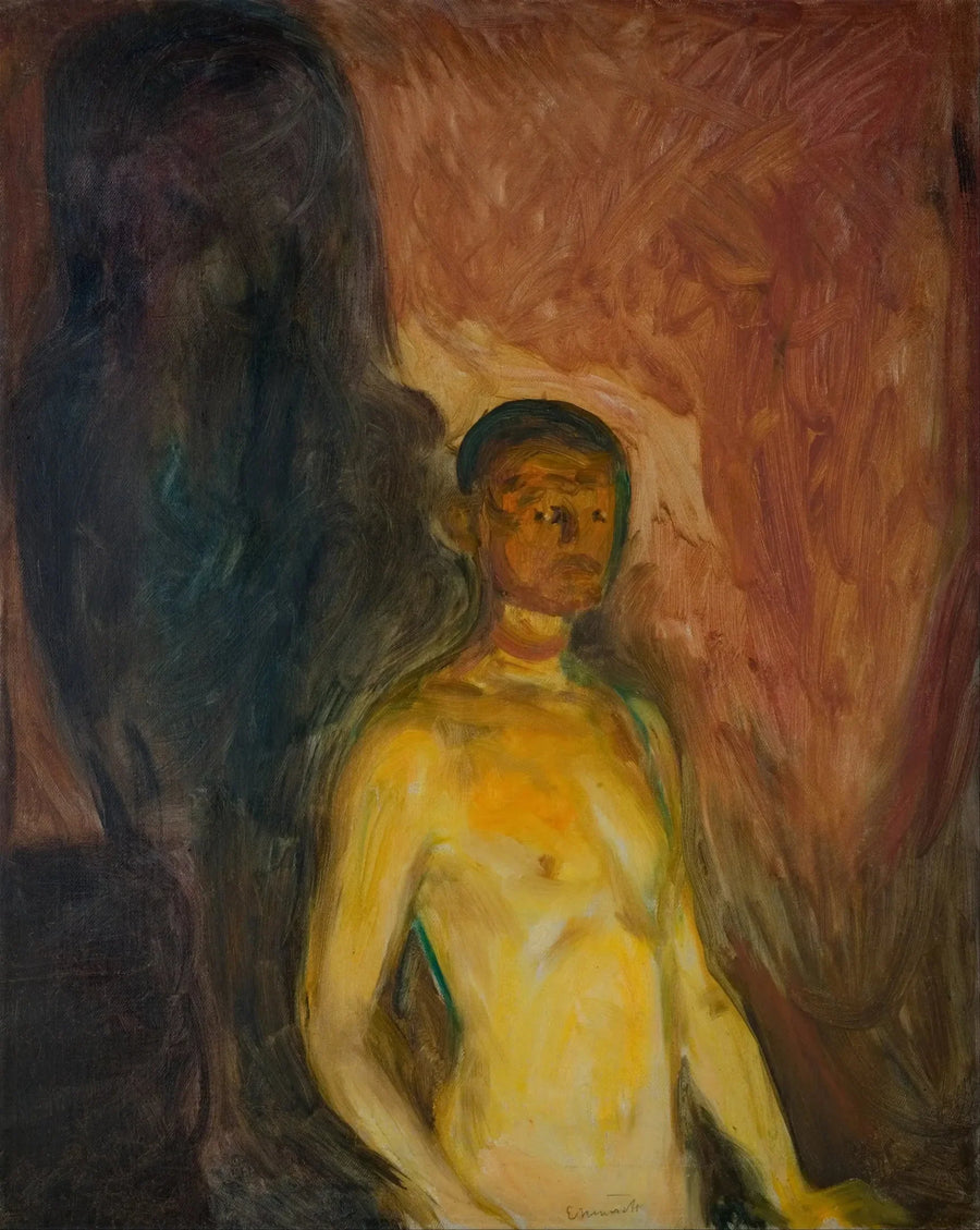 Zelfportret in de hel - Edvard Munch