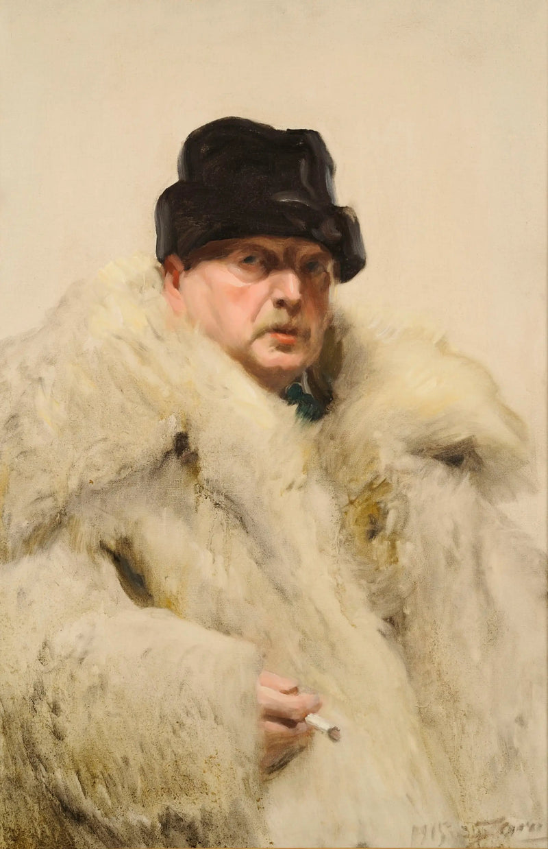Zelfportret in wolfshuid - Anders Zorn

Source:
Autoportrait en peau de loup - Anders Zorn