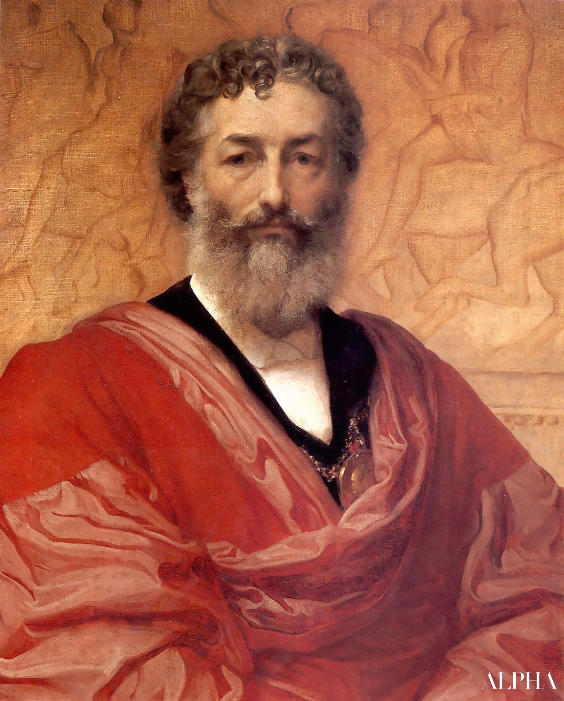 Autoportrait - Frederic Leighton - Reproducties van schilderijen en hoogwaardige schilderkunst