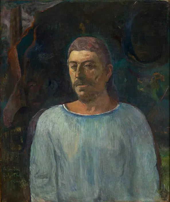 Autoportrait près du Golgotha - Paul Gauguin image 1 tableau peint à l’huile sur toile