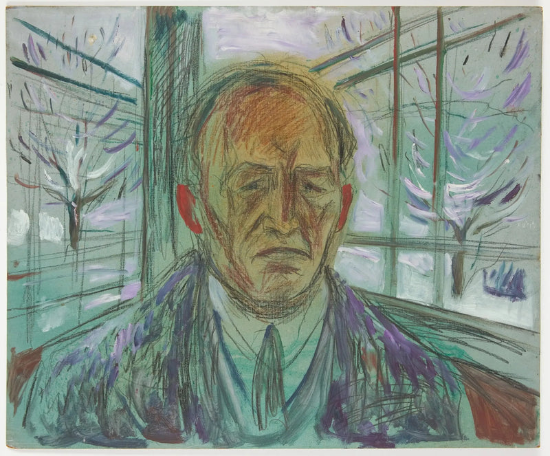 Zelfportret op de veranda - Edvard Munch