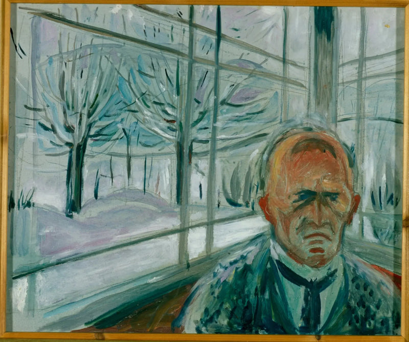 Zelfportret op de veranda - Edvard Munch