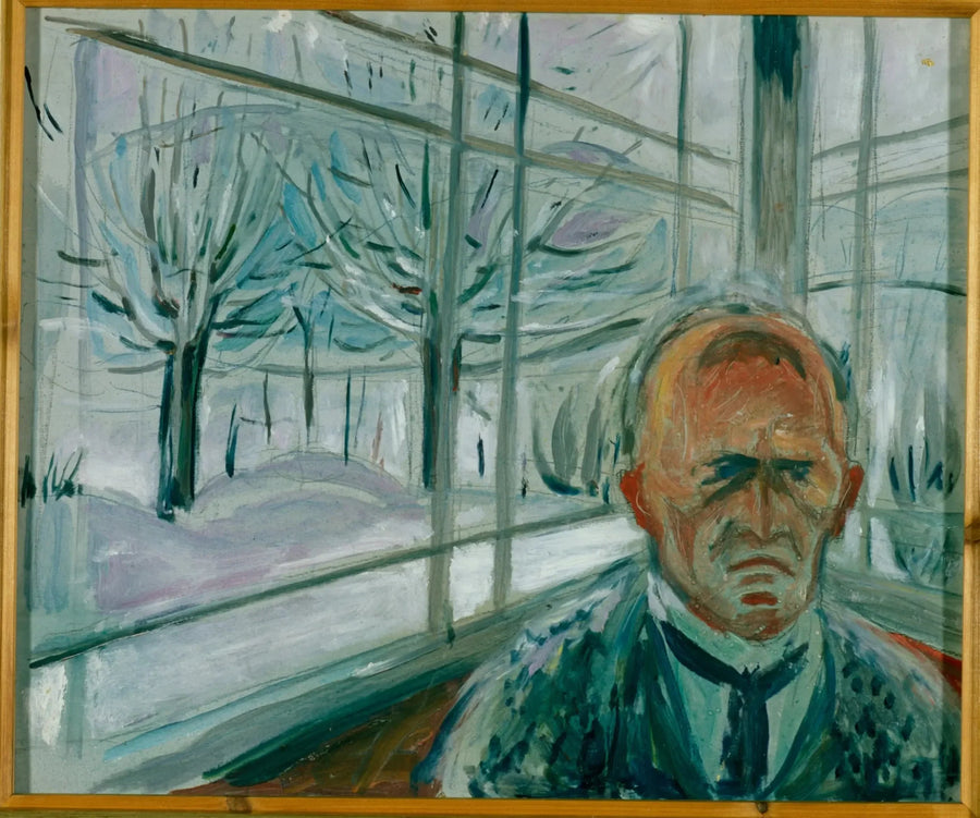 Zelfportret op de veranda - Edvard Munch