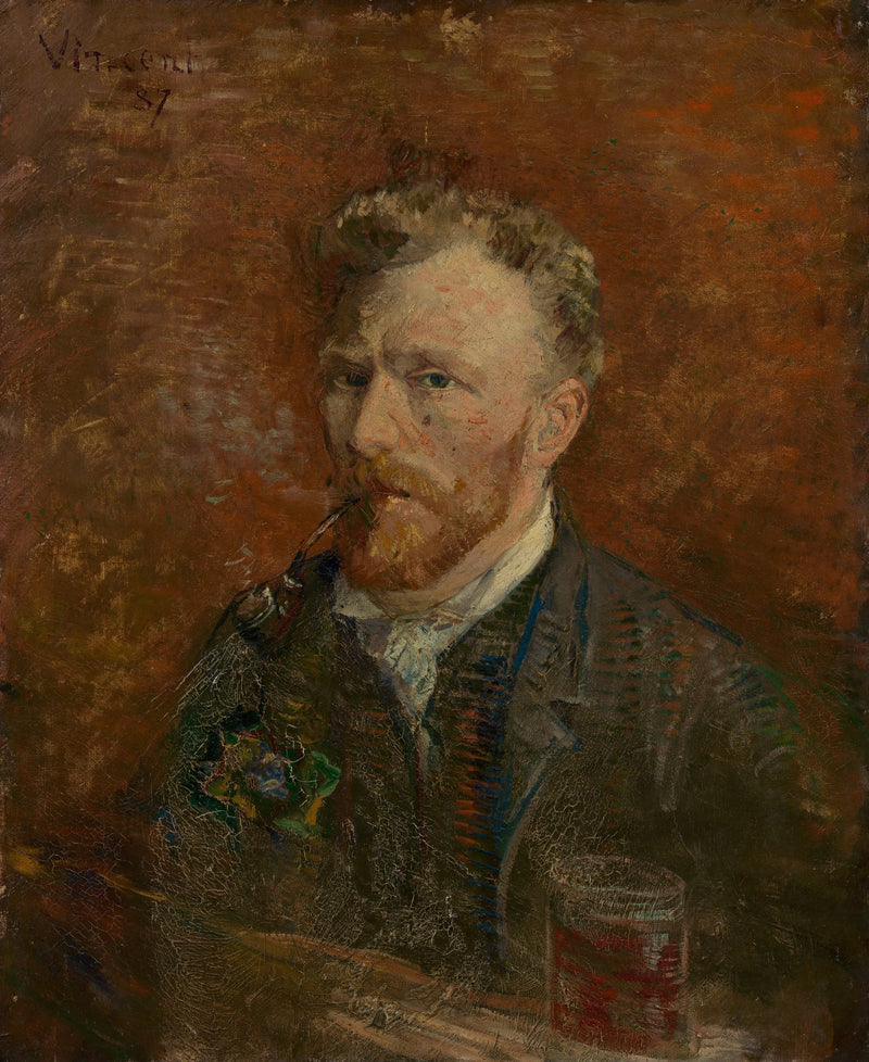 Zelfportret met glas - Vincent van Gogh