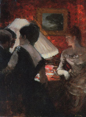 Rondom de lampenkap - Giuseppe De Nittis