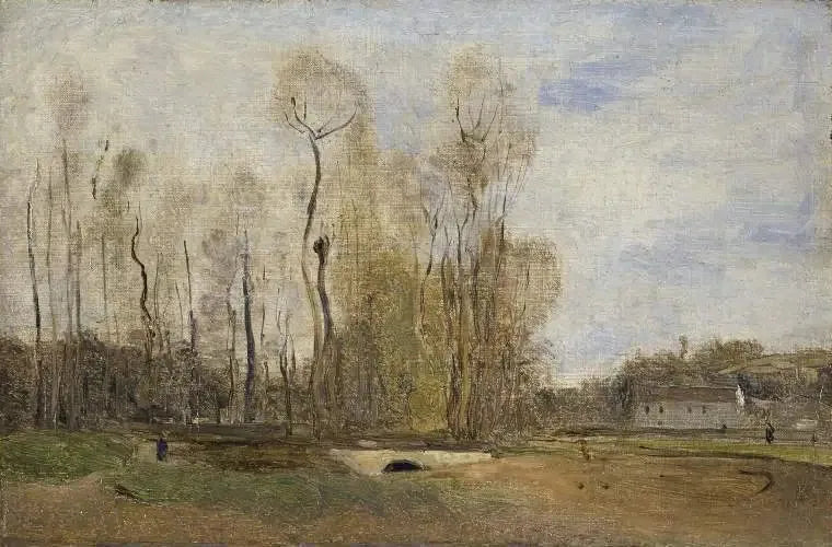 Auvers-sur-Oise : Het paard bij Daubigny - Jean-Baptiste Camille Corot