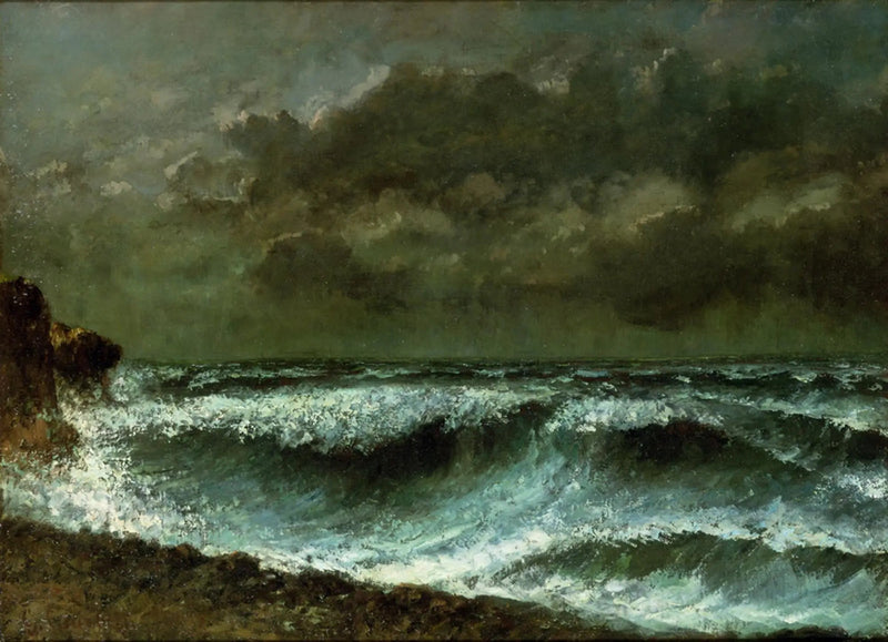 Voor de storm op de horizon - Gustave Courbet