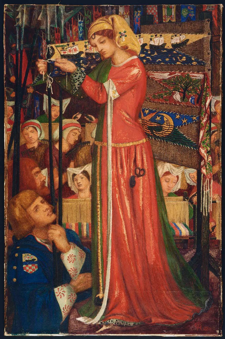 Voor de strijd - Dante Gabriel Rossetti