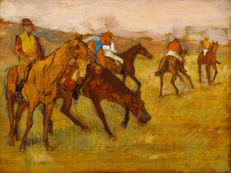 Voor de race - Edgar Degas