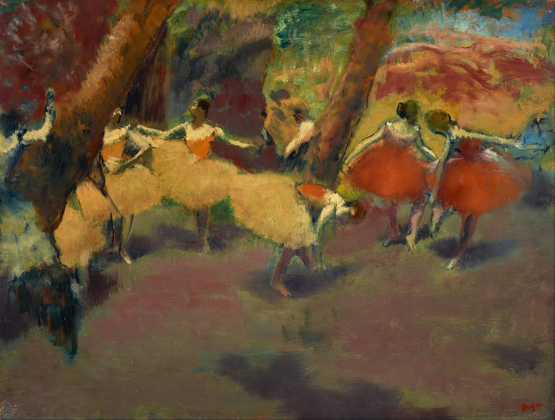 Voor de voorstelling - Edgar Degas