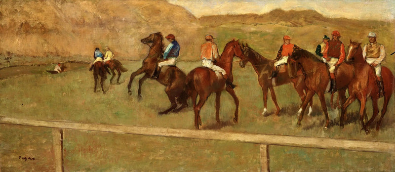 Voor het vertrek - Edgar Degas