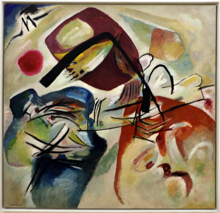 Met de zwarte boog - Vassily Kandinsky