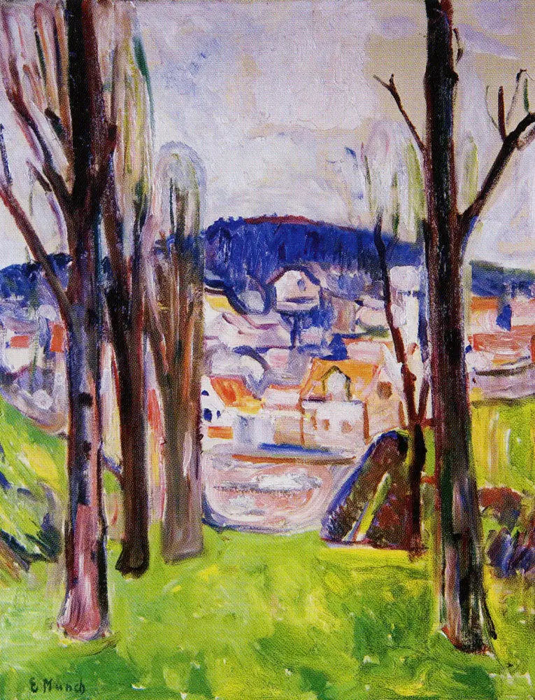 avenue à Kragerø - Edvard Munch image 1 tableau peint à l’huile sur toile