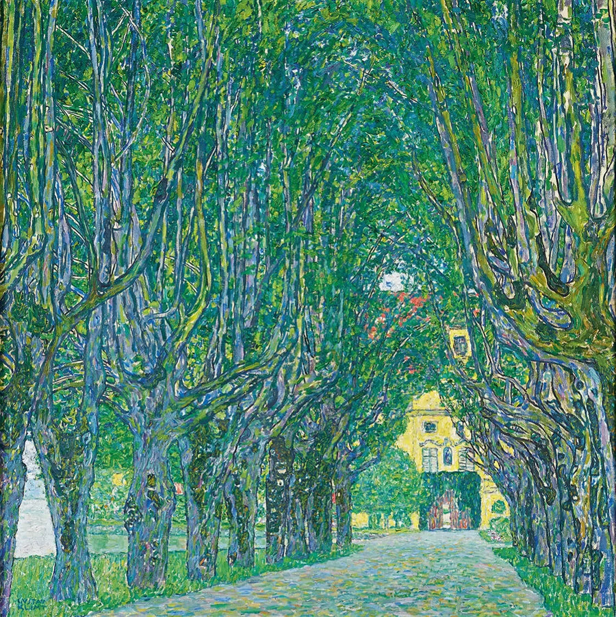 Laan in het park van Schloss Kammer - Gustav Klimt