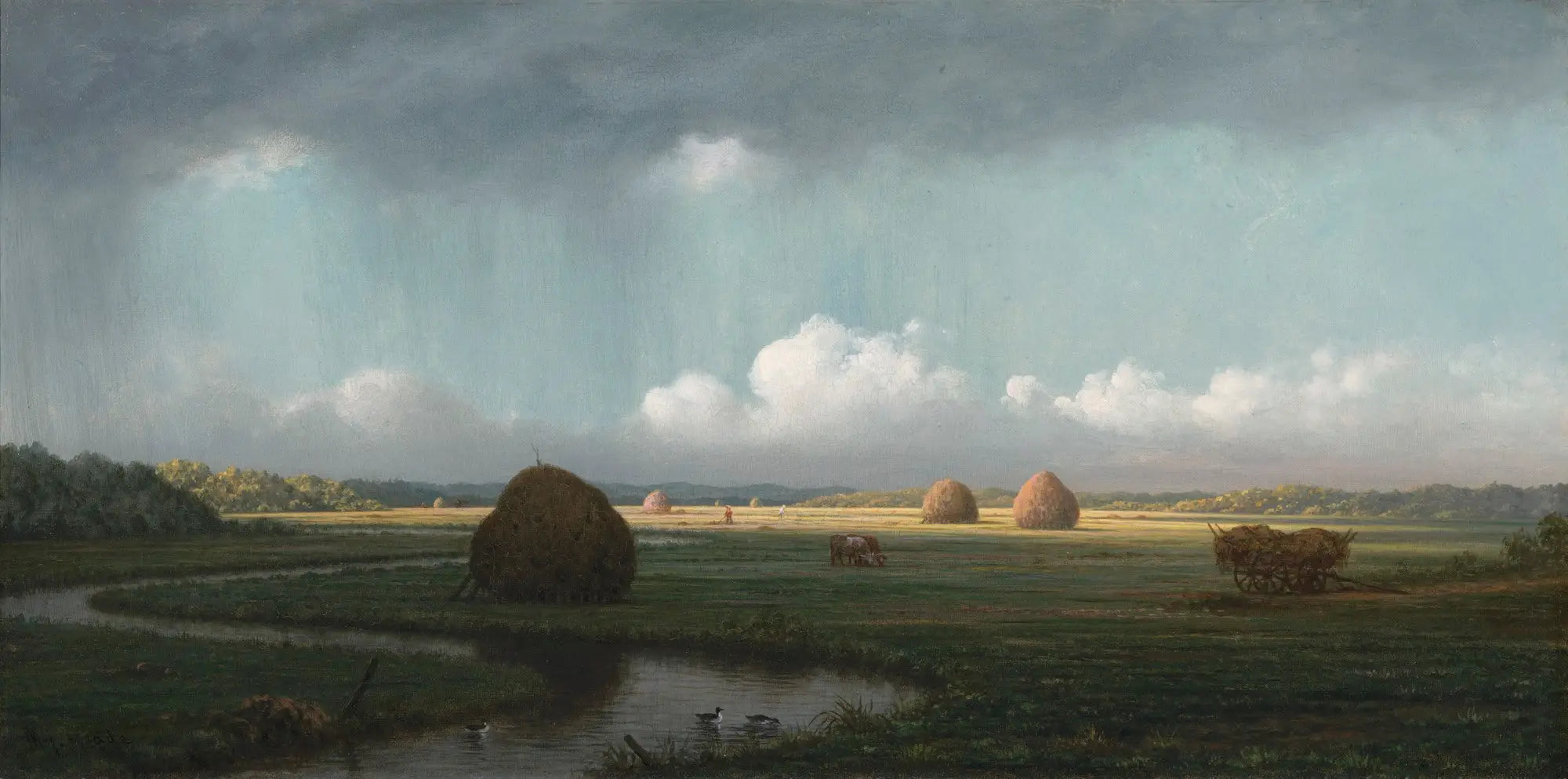 Averses soudaines marais de Newbury - Martin Johnson Heade - Alpha Reproduction
