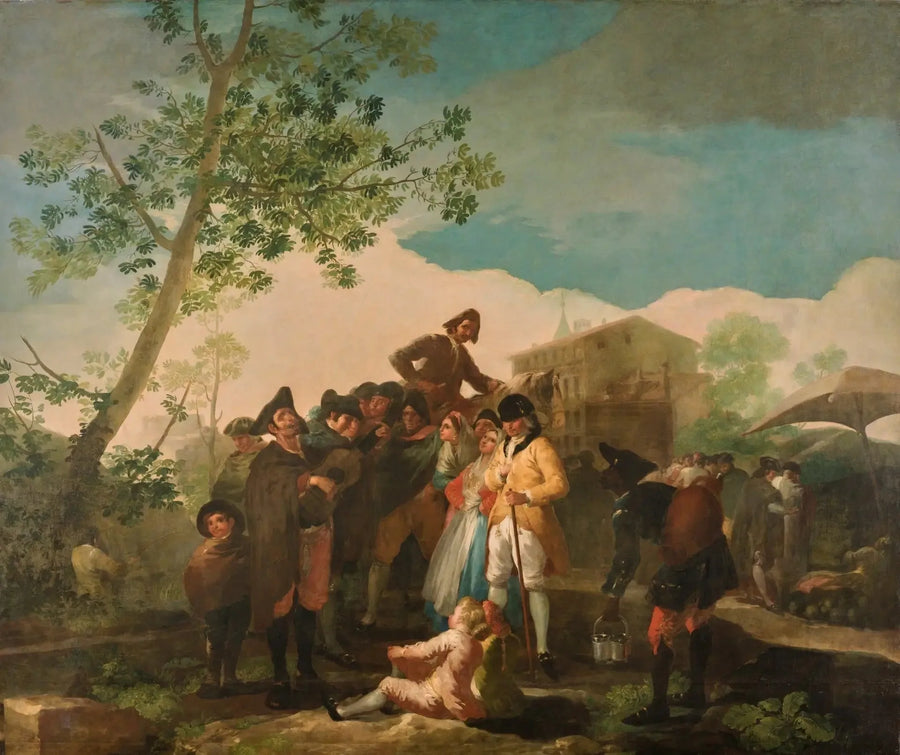 Blinde met gitaar - Francisco de Goya