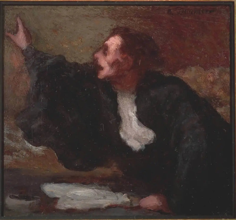 Advocaat die pleit - Honoré Daumier