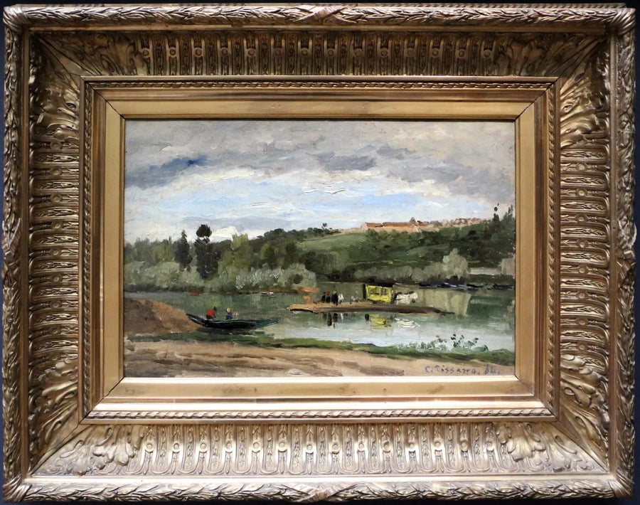 bak bij Varenne-Saint-Hilaire - Camille Pissarro