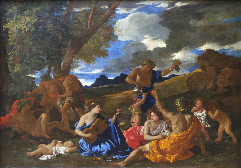 Bacchanaal bij de gitariste - Nicolas Poussin