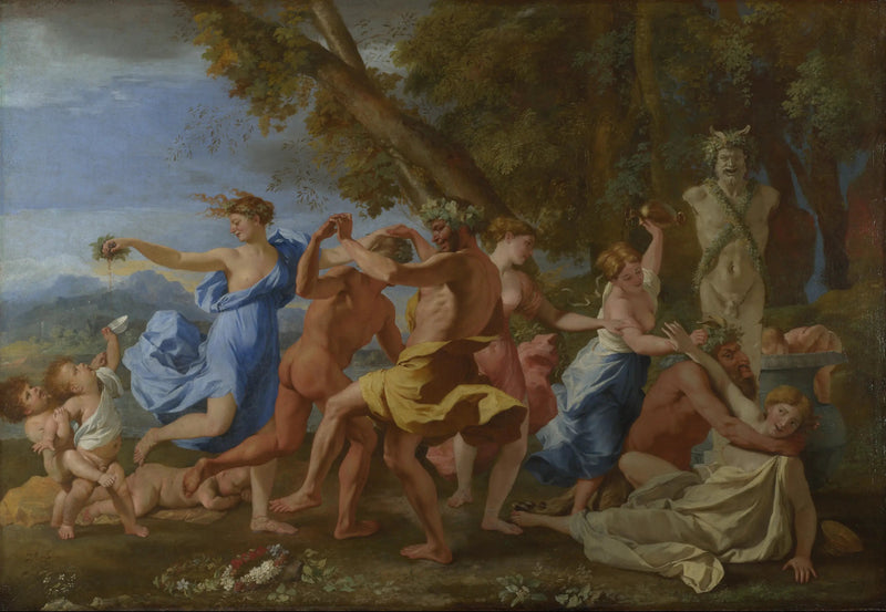 Bacchanaal voor een tempel - Nicolas Poussin