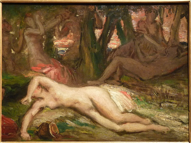 Bacchante en satyrs - Théodore Chassériau