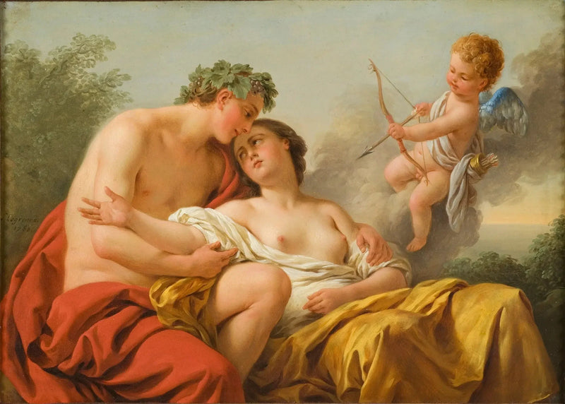 Bacchus en Ariadne - Louis Jean François Lagrenée

Source:
Bacchus et Ariane - Louis Jean François Lagrenée