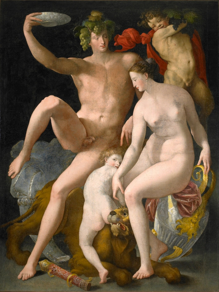 Bacchus, Venus en Amor - Rosso Fiorentino