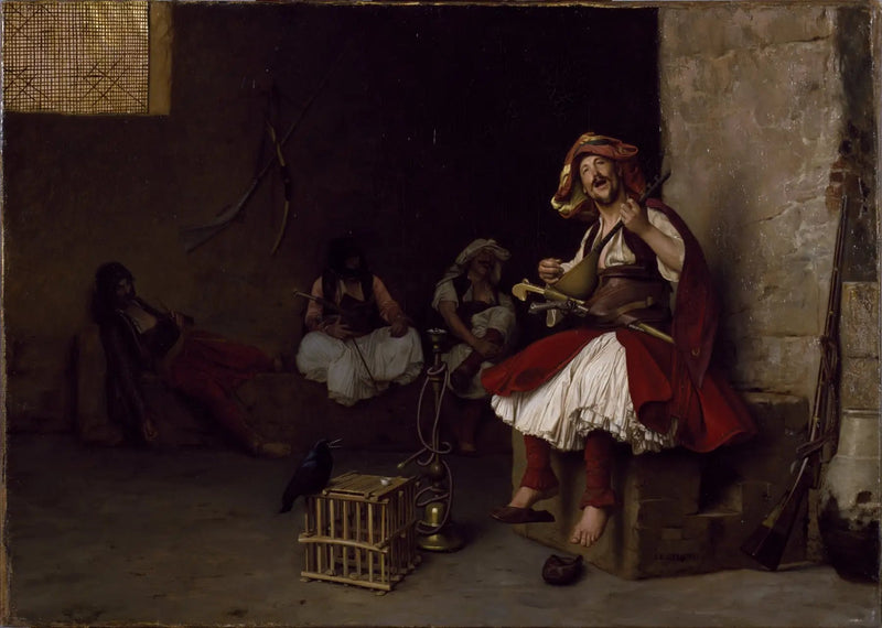 Bachi-bouzouk zingend - Jean-Léon Gérôme