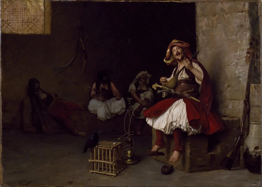 Bachi-bouzouk zingend - Jean-Léon Gérôme