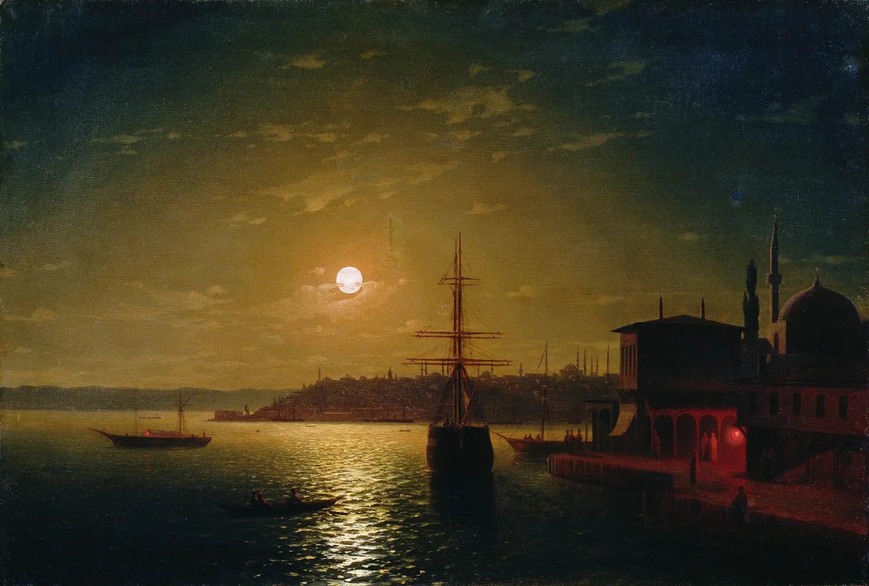 Baie de la Corne d’Or en Turquie - Ivan Aïvazovski - Alpha Reproduction