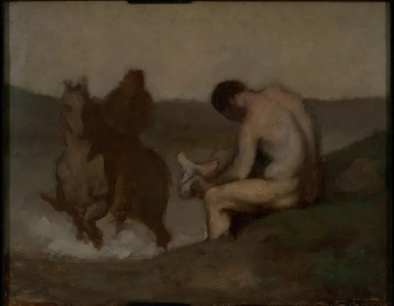 Zwemmen (L'Abreuvoir) - Honoré Daumier