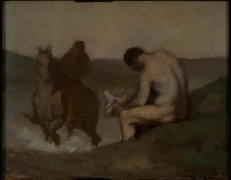 Zwemmen (L'Abreuvoir) - Honoré Daumier