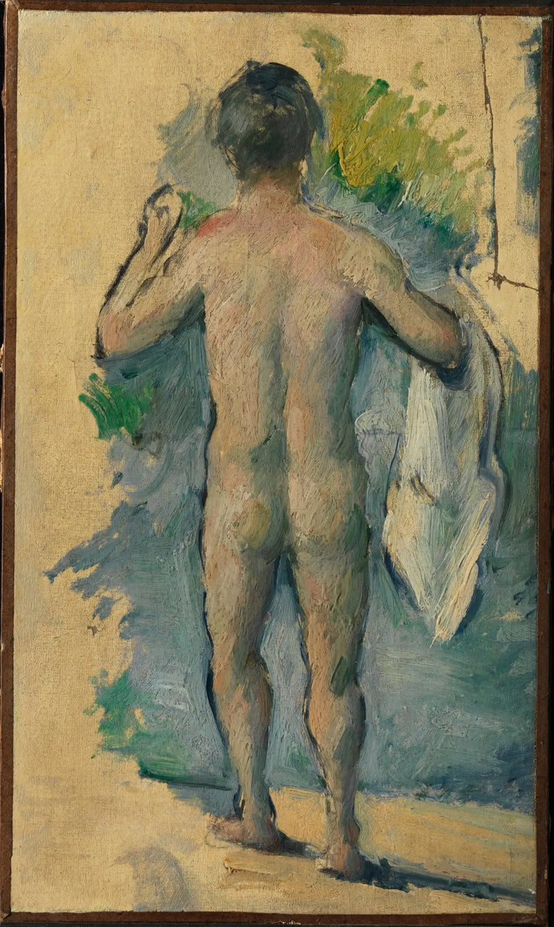 Staande zwemmer, gezien van achteren - Paul Cézanne