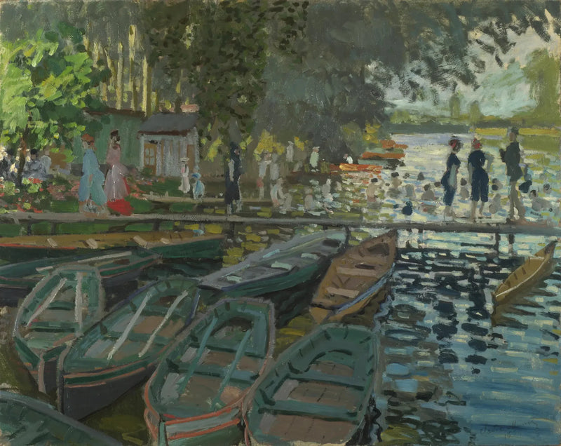 Baders bij de Grenouillère - Claude Monet