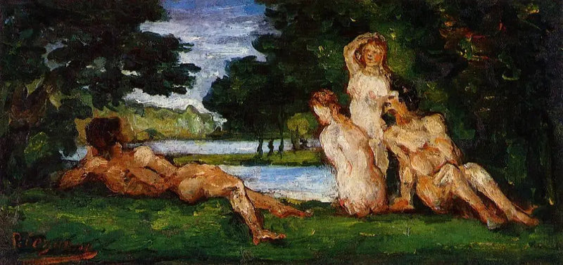 Zwemmers en zwemsters - Paul Cézanne